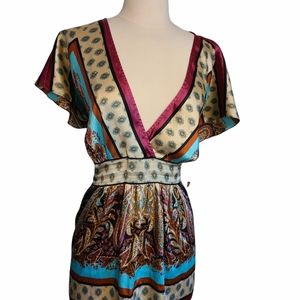 Womens paisley empire shirt size 16